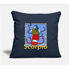 Scorpio Zodiac Sign,A Water Sign,Funny Zodiac Navy Pillow